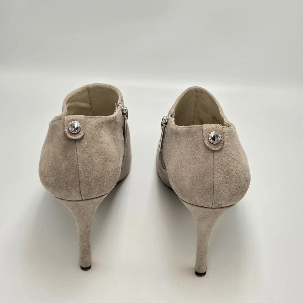Michael Kors Booties Sammy Ankle Boots High Heeled Grey‎ Suede Women's 8M